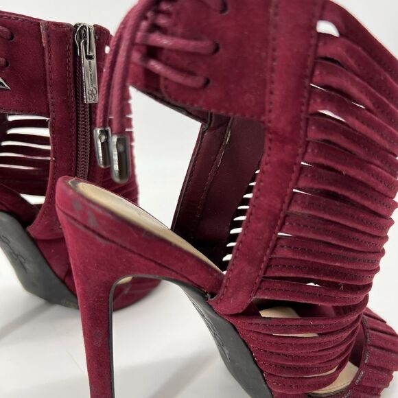 Jessica Simpson Dark Garner Strap Peep Toe Heels - Picture 3 of 5